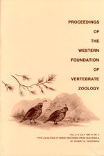 Item #10311 Type Localities of Birds Described from Guatemala. Robert W. Dickerman.