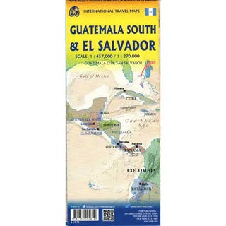 Item #12055 El Salvador and Guatemala South: Travel Map