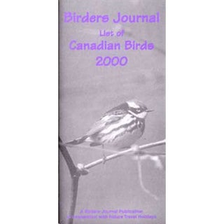 Item #13212 Birders Journal List of Canadian Birds 2000