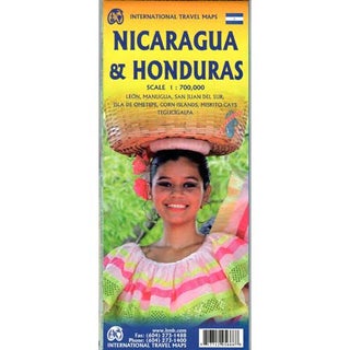 Item #14619 Nicaragua and Honduras: Travel Map