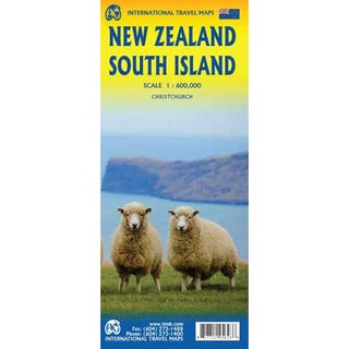 Item #14800 New Zealand's South Island: Travel Map