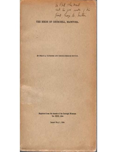 The Birds of Churchill, Manitoba | Percy A. Taverner, George Miksch Sutton