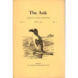 Item #AUK82-3 The Auk 82-3. Life History of the Long-tailed Silky Flycatcher with Notes on...