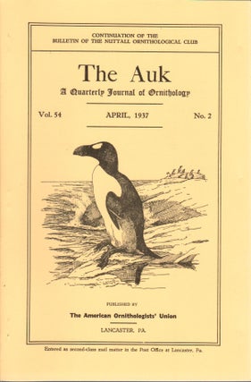 Item #Auk54-2 Recent Observations on the Ivory-billed Woodpecker. Arthur A. Allen, P. Paul Kellogg