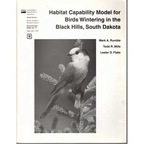 Item #B164 Habitat Capability Model for Birds Wintering in the Black Hills, South Dakota. Mark A. Rumble.