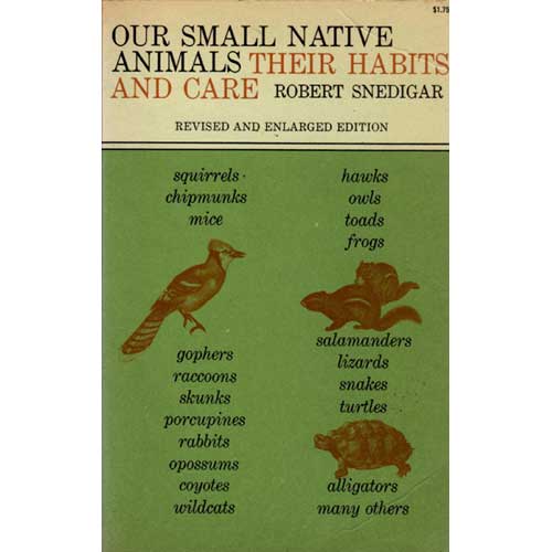 Item #B211 Our Small Native Animals Their Habits and Care [PB]. Robert Snedigar.