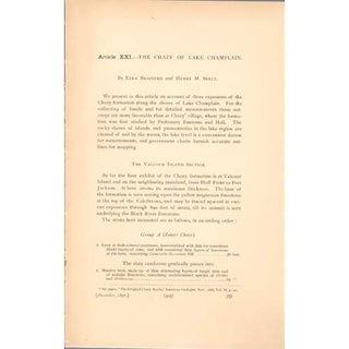 Item #B373 The Chazy of Lake Champlain. Exra Brainerd, Henry M. Seely