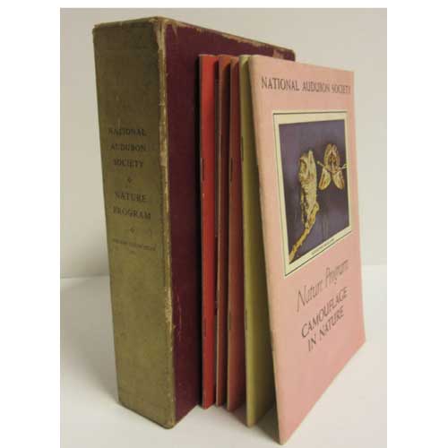 Item #C249 National Audubon Society Nature Program: Animal Children, Camouflage in Nature, Forces in Nature, Birds of Prey, Life in Shallow Sea Water and Life in Pacific Tide Pools. [Six Volumes]. Bartum Cadbury, Kenneth D. Morrison, Harold N. Moldenke, Alan Devoe, William Hopkins Amos.