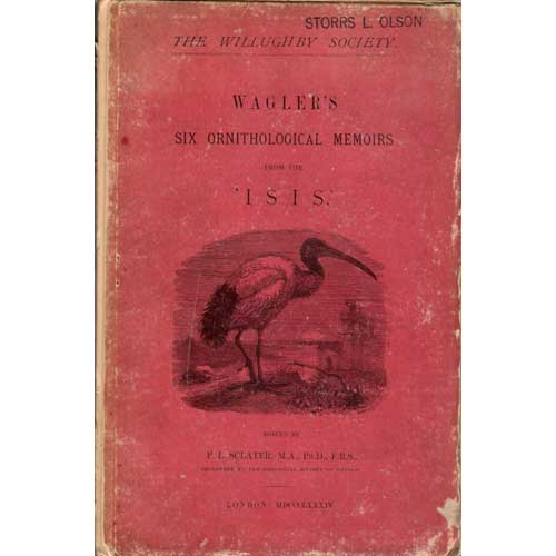 Item #E429 Six Ornithological Memoirs from the ‘Isis.’. Johann Georg Wagler.