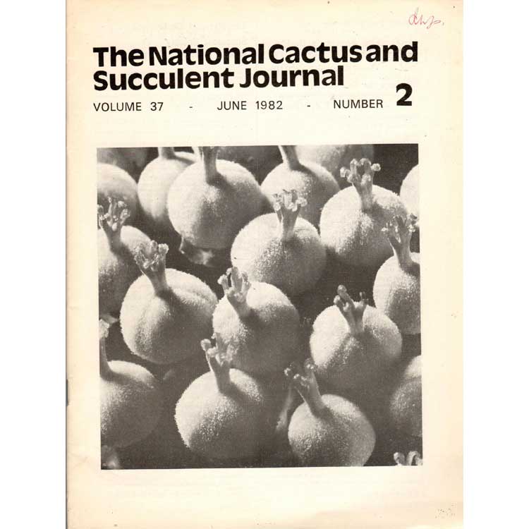 Item #G273 The National Cactus and Succulent Journal Volume 37, Number 2. W. C. Keen.