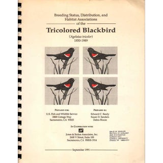 Item #G485 Breeding Status, Distribution, and Habitat Associations of the Tricolored Blackbird...