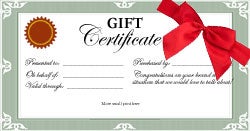 Buteo Books Gift Certificate: Physical certificate