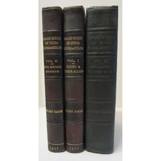 Item #H035 The Game-Birds of India, Burma and Ceylon. Volumes I-III. E. C. Baker