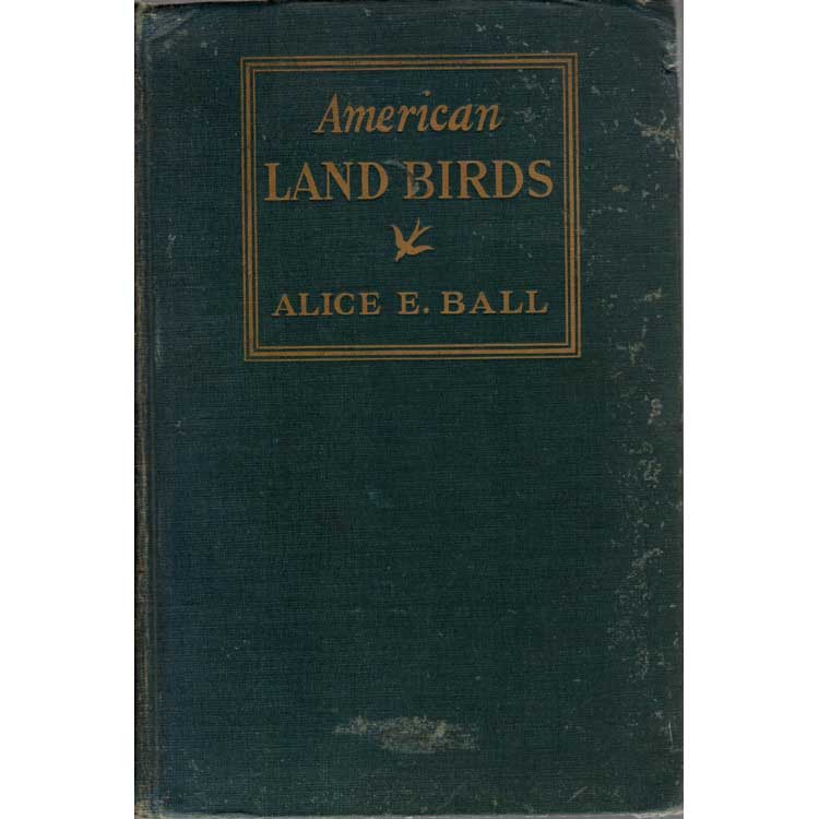 Item #H162 American Land Birds. Alice Ball.