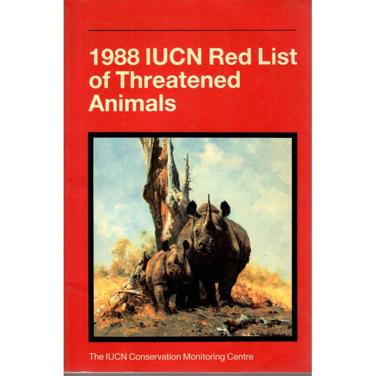 Item #H200 1988 IUCN Red List of Threatened Animals. IUNC Conservation Monitoring Centre.