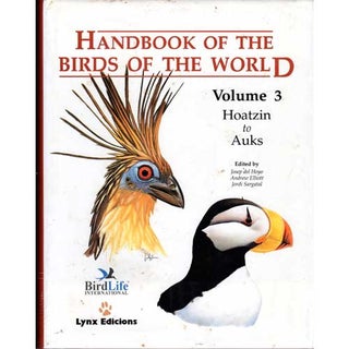 Item #HBW3U Handbook of the Birds of the World, Volume 3: Hoatzin to Auks [USED]. Josep Del Hoyo,...