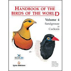 Item #HBW4 Handbook of the Birds of the World, Volume 4: Sandgrouse to Cuckoos. Josep Del Hoyo,...