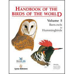 Item #HBW5 Handbook of the Birds of the World, Volume 5: Barn Owls to Hummingbirds. Josep Del Hoyo, Andrew Elliott, Jordi Sargatal.
