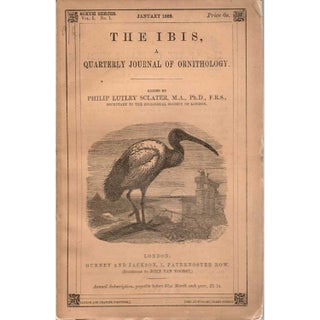 Item #Ibis1889Jan On the Ornithology of Northern Borneo. R. Bowdler Sharpe