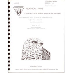 Item #R11033115 Habitat Management Series for Unique or Endangered Species: Report No.14 Rough-Legged Hawk. Mark Zarn.