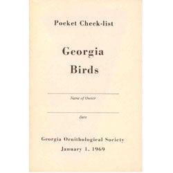 Item #R11080807 Pocket Check-list Georgia Birds. Georgia Ornithological Society