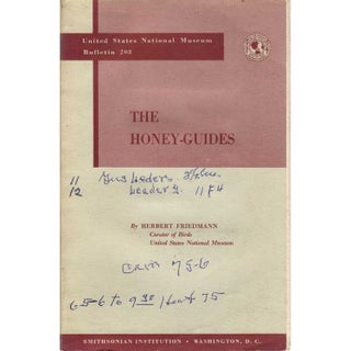 Item #R1406174 The Honey-Guides. Herbert Friedmann