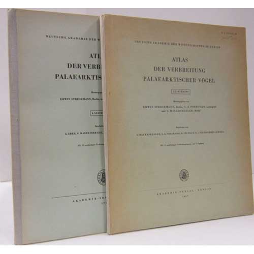 Item #R1411134 Atlas Der Verbreitung Palaearktischer Vogel : Two Volume Set. Erwin Stresemann, L A. Portenko.