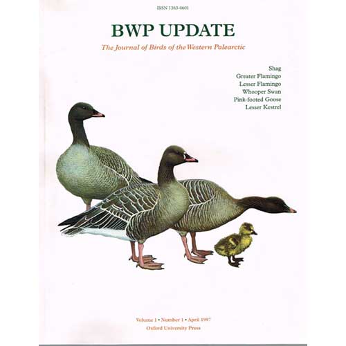 Item #R1411202 BWP Update. The Journal of Birds of the Western Palearctic: Volume1 Number 1 April 1997. Malcolm Ogilvie.