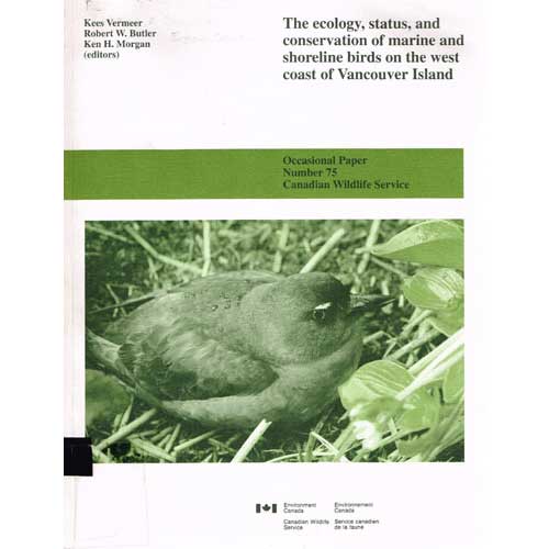 Item #R1502243 The Ecology, Status and Conservation of Marine and Shoreline birds on the West Coast of Vancouver Island. Kees Vermeer.