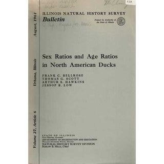 Item #R1503244 Sex Ratios and Age Ratios in North American Ducks: Volume 27, Article 6. Frank C....