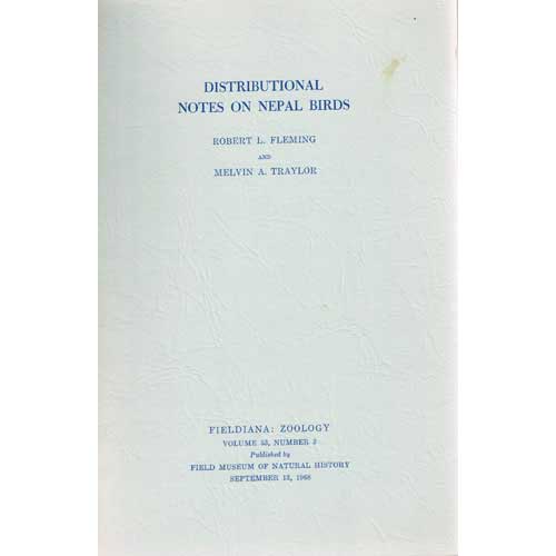 Item #R1504219 Distributional Notes on Nepal Birds. Robert L. Fleming, Melvin A. Traylor.