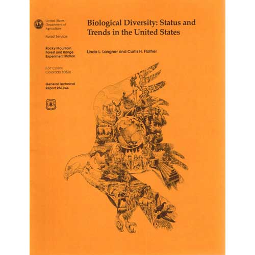 Item #R1505189 Biological Diversity: Status and Trends in the United States. Linda L. Langner, Curtis H. Flather.