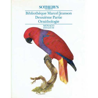 Item #R1509244 Bibliotheque Marcel Jeanson Deuxieme Partie Ornithologie. Marcel Jeanson