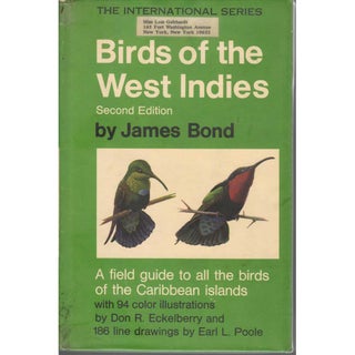 Item #R1509297 Birds of the West Indies [Second Edition]. James Bond