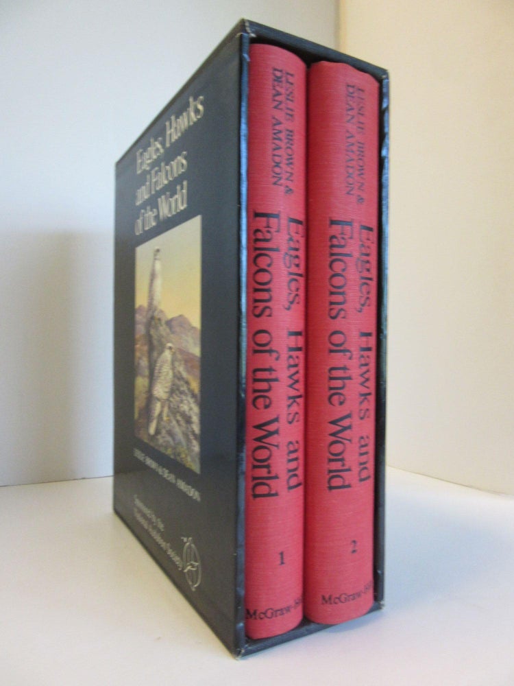 Item #R30018 Eagles, Hawks and Falcons of the World. Two volume set. Leslie BROWN, Dean AMADON.