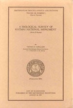 Item #R30023 A Biological Survey of Katmai National Monument. Victor H. CAHALANE