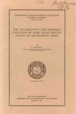 Item #R30135 The Organization and Probable Evolution of Some Mixed Species Flocks of Neotropical...