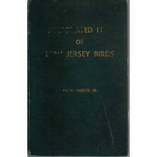 Item #R9121708 Annotated List of New Jersey Birds. David Jr Fables