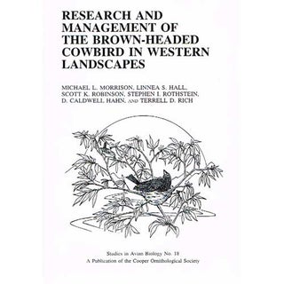 Item #SAB18 Research and Management of the Brown-Headed Cowbird in Western Landscapes. SAB No....