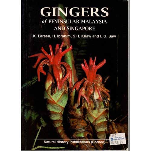 Item #TK004 Ginger of Peninsular Malaysia and Singapore. K. LARSEN, H. IBRAHIM. S. H. KHAW, L G. SAW.