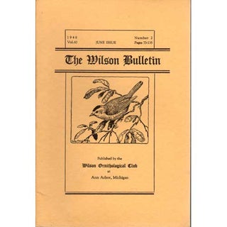 Item #Wilson60-2 Life History Notes on Puff-birds. Alexander Skutch