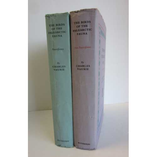 Item #Z0311063 The Birds of the Palearctic Fauna: A Systematic Reference. Two Volumes. Charles Vaurie.