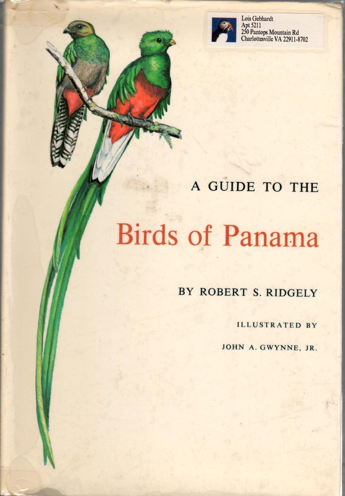 Item #Z06051901-3 A Guide to the Birds of Panama. Robert S. Ridgely.