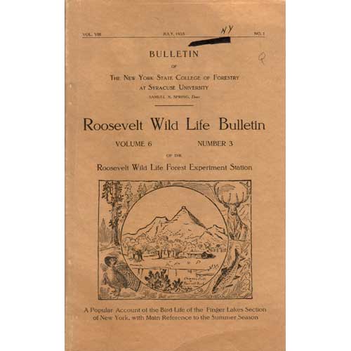 Item #Z10091409-2 Roosevelt Wild Life Bulletin Volume 6 Number 3. Samuel N. Spring.