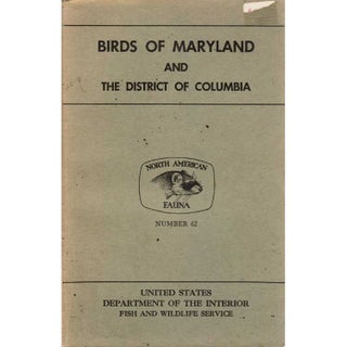 Birds of Maryland and the District of Columbia [signed