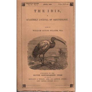 Item #Z11081802 Field-Notes on the Birds of Vancouver Island. Charles E. Alford