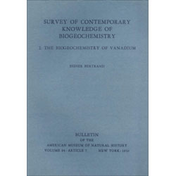 Item #rtrvew1055 Survey of Contemporary Knowledge of Biogeochemistry: 2. The Biogeochemistry of...