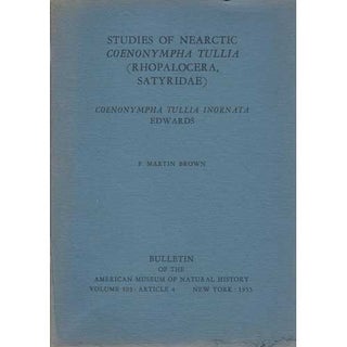 Item #up07101201-2 Studies of Nearctic Coenonympha Tullia (Rhopalocera, Satyridae): Coenonympha...